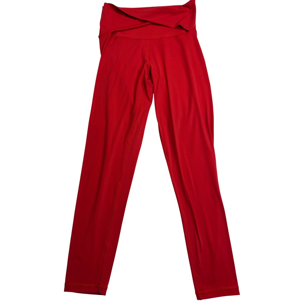 OFFLINE by Aerie Real Me Leggings Women's Red Excellent Crossover High Rise Med